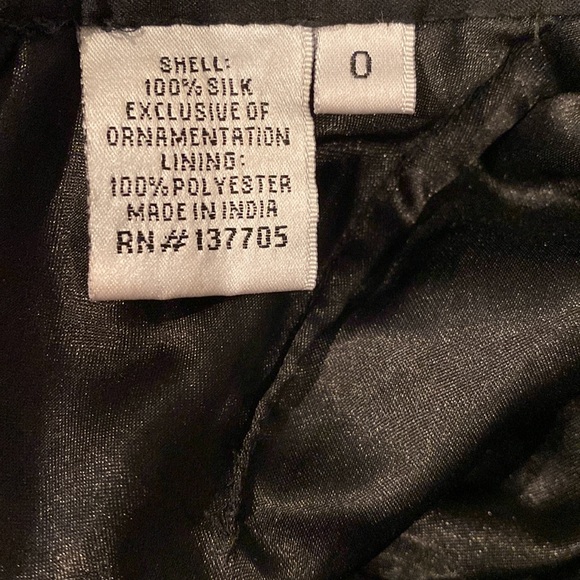 NWT Handmade Silk Pageant/Formal Gown Fully Embellished Silk Low Back Shail K, 0 - Picture 6 of 9